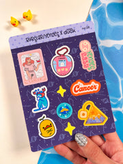 Yengeç Burcu Sticker – 20 Adet Cancer Burç Sticker Bullet Journal & Scrapbook